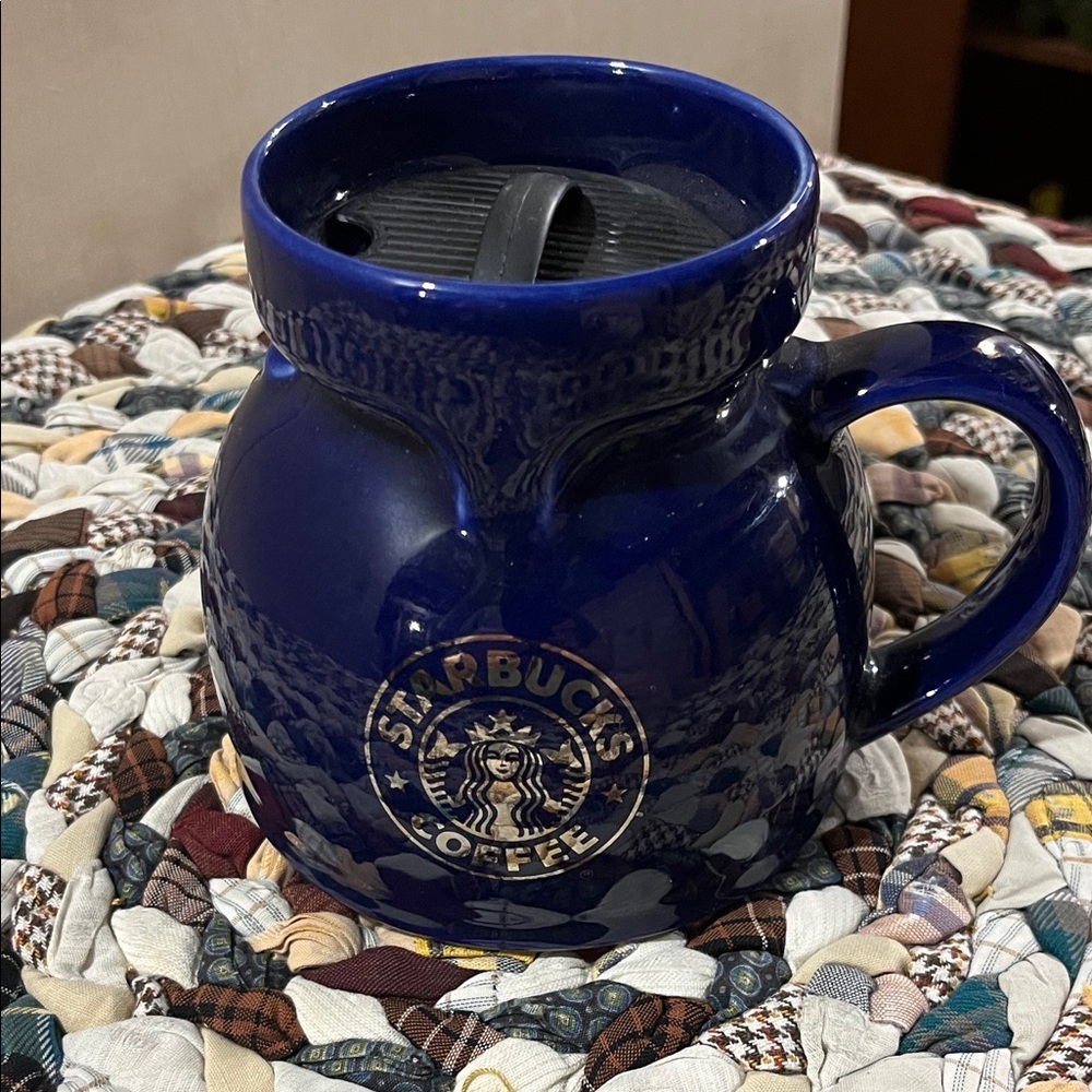 Starbucks Midnight Blue Mug with Black Lid